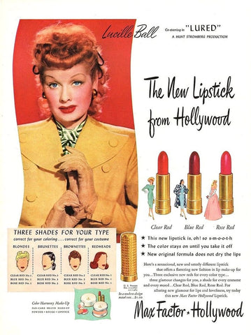 Max Factor and Lucille Ball
