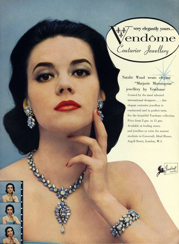Nathalie Wood advertising for Vendome
