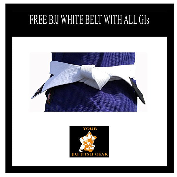 Your Jiu Jitsu Gear Brazilian Jiu Jitsu Premium 350/450 Uniform with Free Belt 
