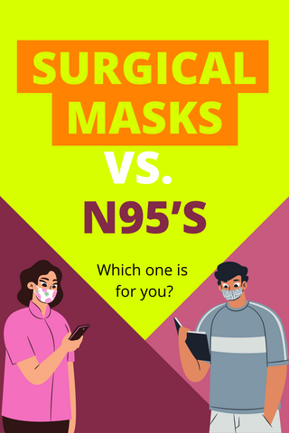 pin image surgical mask vs. n95s