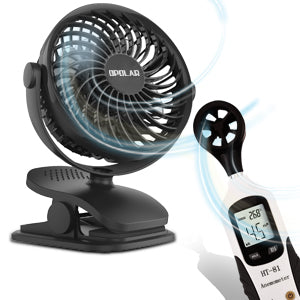 OPOLAR Rechargeable Battery Operated Clip on Fan