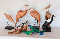 Australian bird sculptures