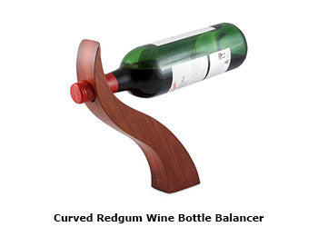 Curved Redgum Wine Bottle Balancer
