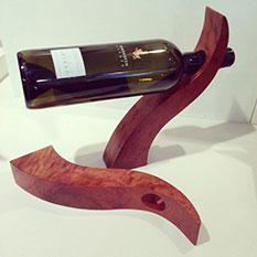 Photo of Curved Redgum Wine Bottle Balancer