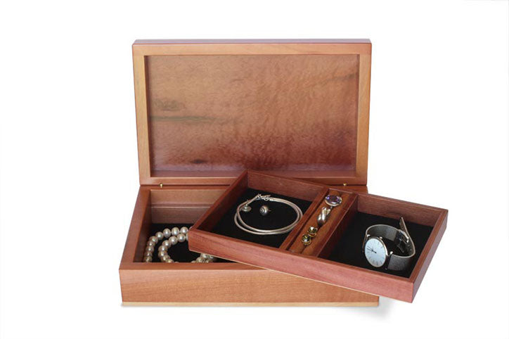 Deloraine Burl Myrtle Two-Layer Jewellery Box