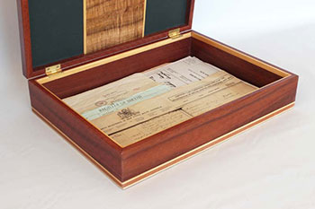 Garrick Document Box, Jarrah and Blackwood