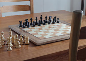 Photo of Marquetry Chess Board Set