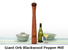 Giant Orb Blackwood Pepper Mill