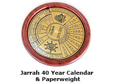 Jarrah 40 Year Calendar & Paperweight