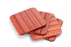 Jarrah Roll-Up Set of 4 Coasters