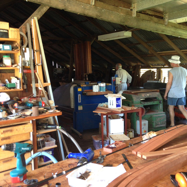 Photo of fishing rod on the workbench