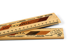 Photo of Mixed Timbers Wooden Ruler