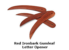 Red Ironbark Gumleaf Letter Opener