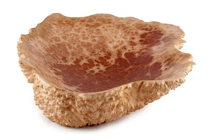 Small Natural Edge Red Mallee Wooden Burl Bowl