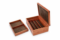 Tamar Blackwood Watch and Cufflink Box