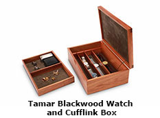 Tamar Blackwood Watch and Cufflink Box