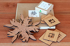 Photo of knot trivet and coaster double