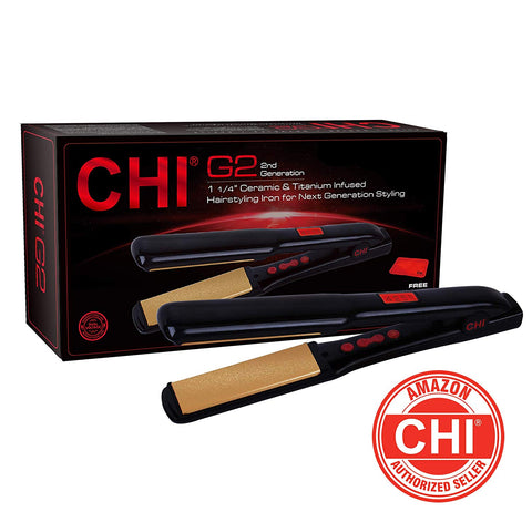 CHI G2 Ceramic and Titanium 1 1/4″ Straightening Hairstyling Iron