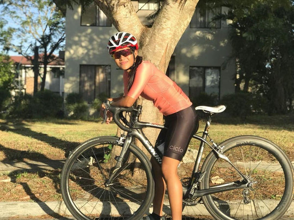 Ciclo Cyclist wearing cycling jersey and bib shorts in the Philippines