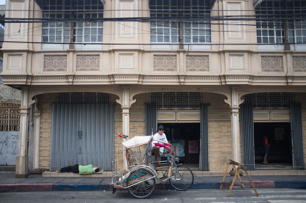 A tricycle rider in Malabon City, Philippines