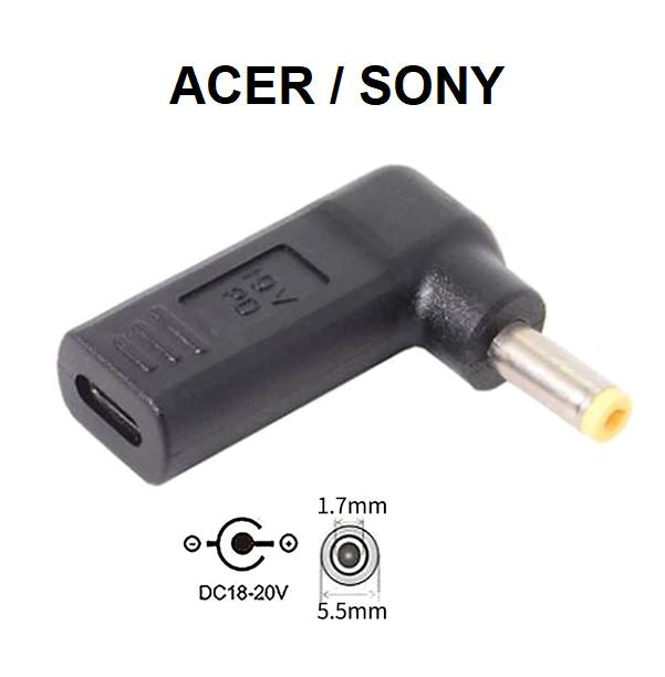 1.7mm x 5.5mm - 19V - For Acer