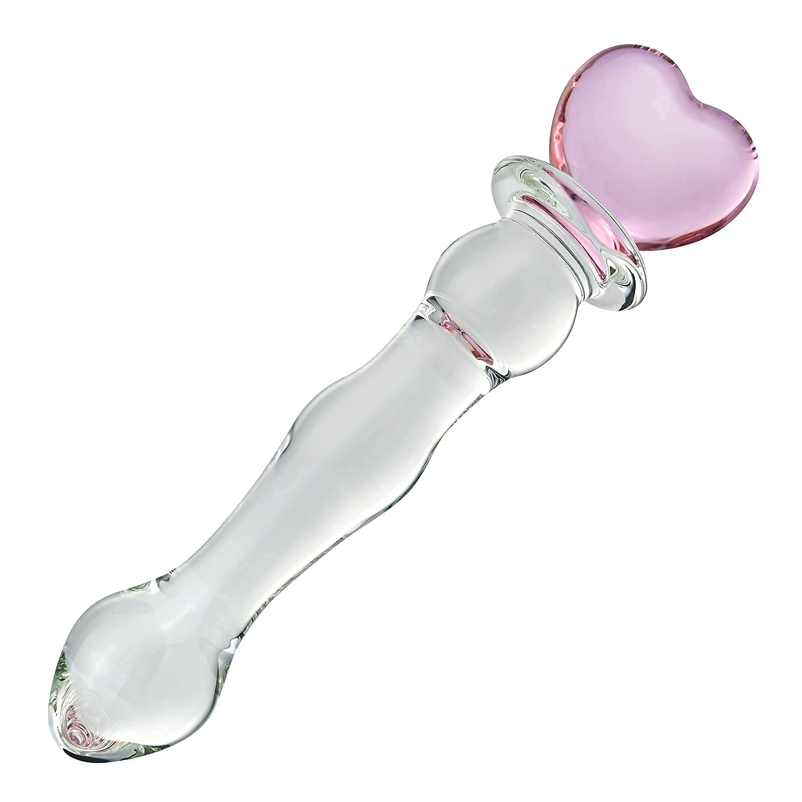 wife using glass dildo