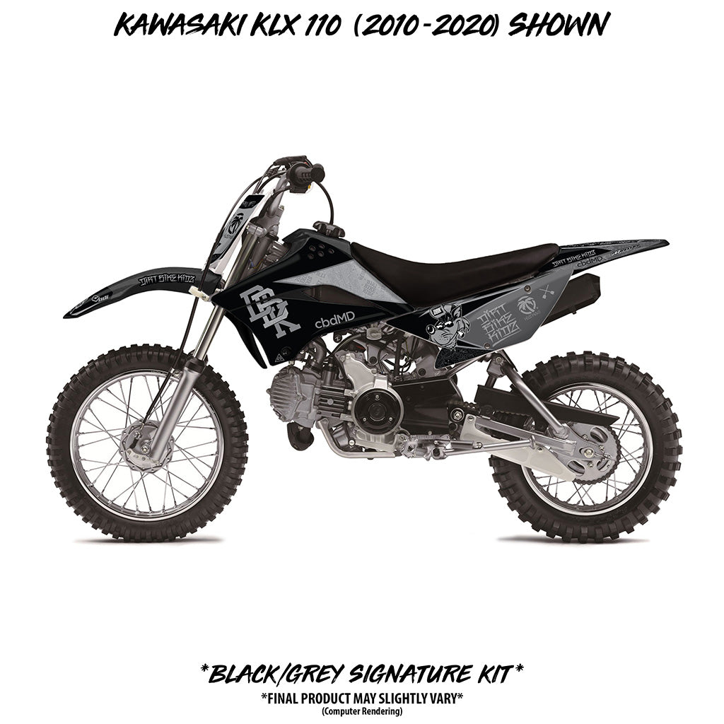 Madison Zoologisk have Vanvid Kawasaki KLX110 / KX65 DBK Twitch Signature Graphic Kits