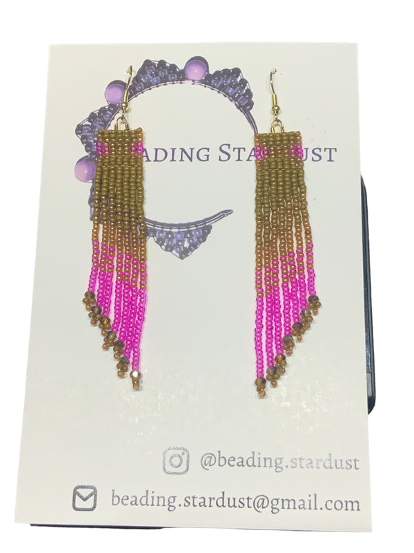 Desert Rose Fringe Earrings