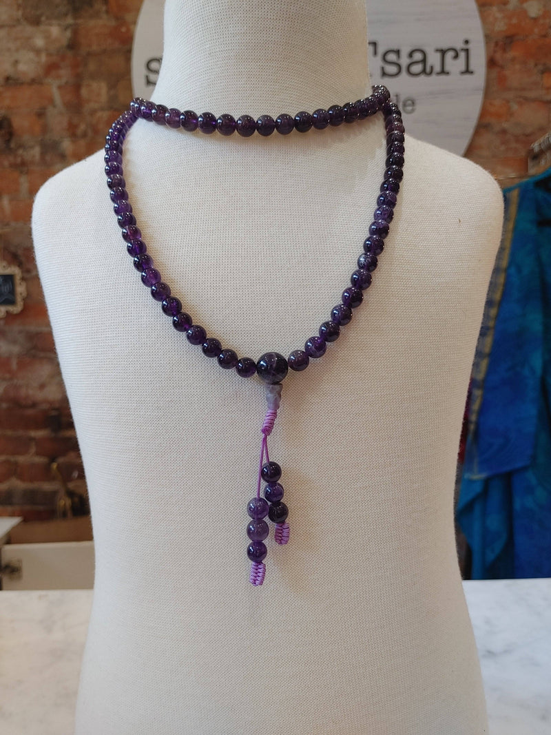 Amethyst Gemstone Meditation Mala