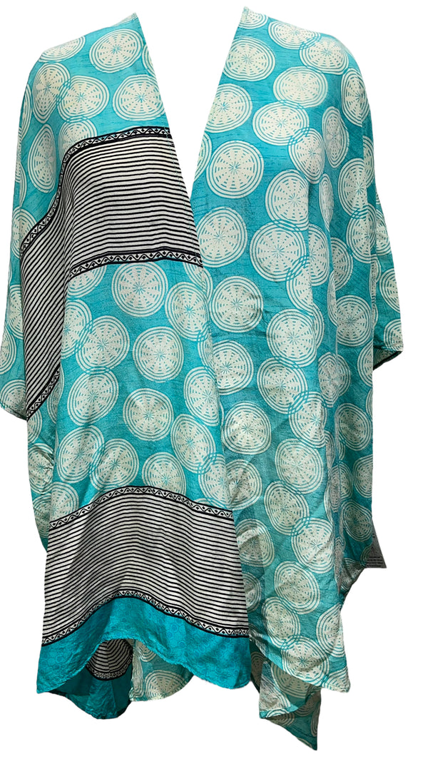 PRC3450 Hannah Tompkins Pure Silk Cardigan