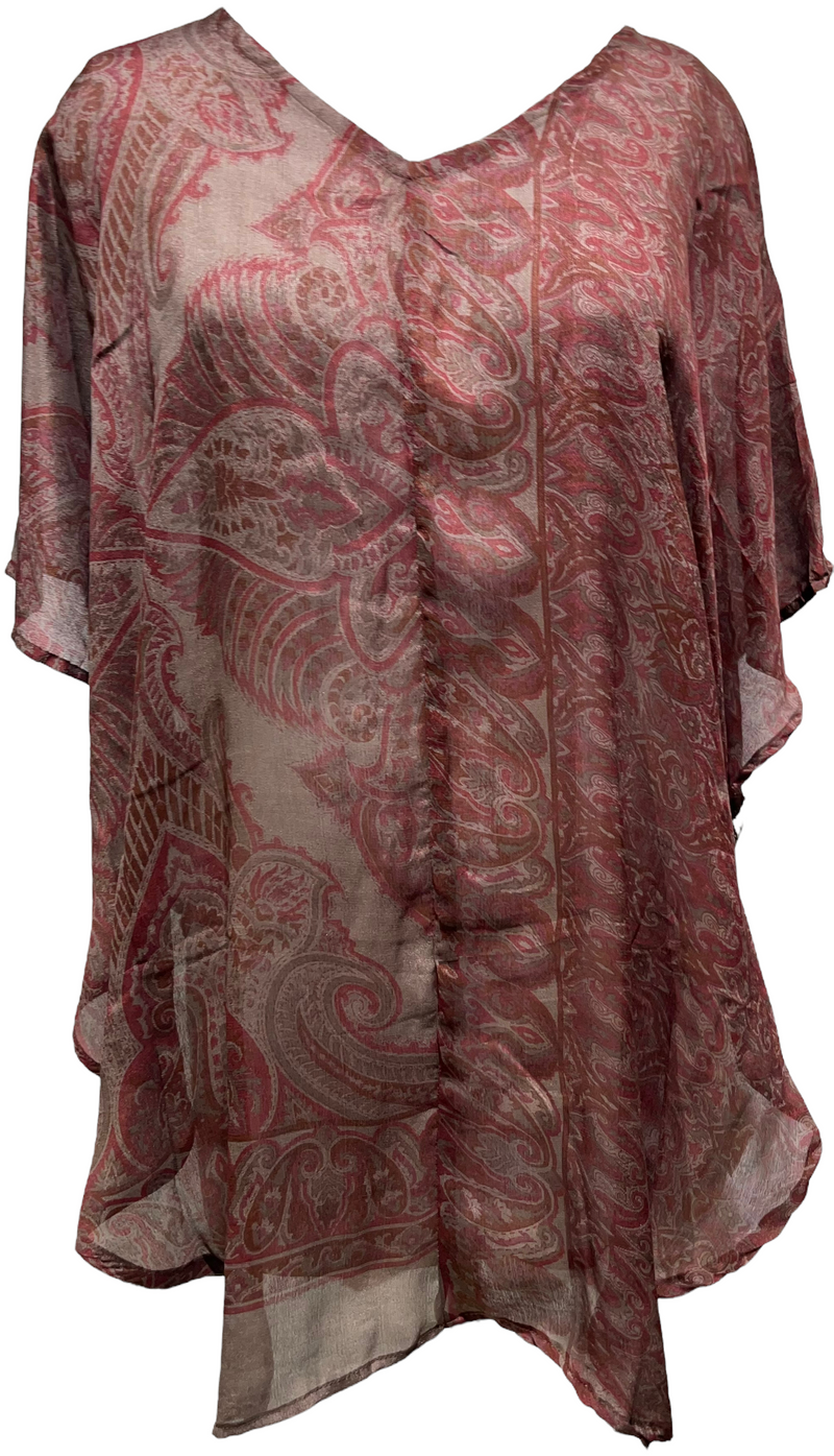 PRC3469 Hilla Becher Pure Silk Waterfall Top