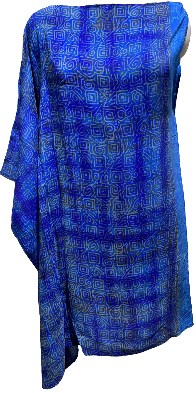 PRC1872 Aldabra Brush Warbler Pure Silk One Shoulder Dress