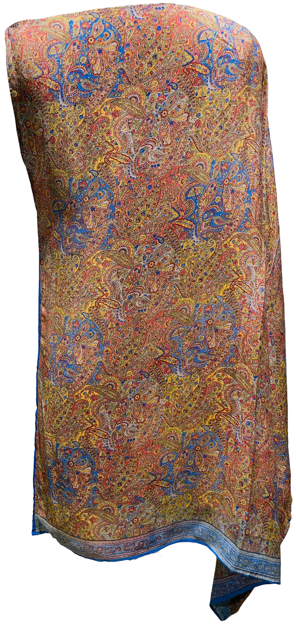 PRC1838 Abyssinian Crimsonwing Pure Silk One Shoulder Dress