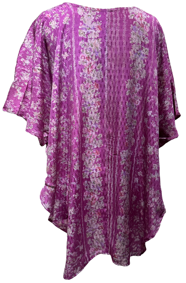 Seraphine Louis Pure Silk Waterfall Top