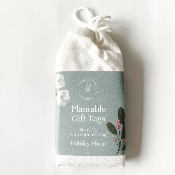 Holiday Florals - Plantable Gift Tags