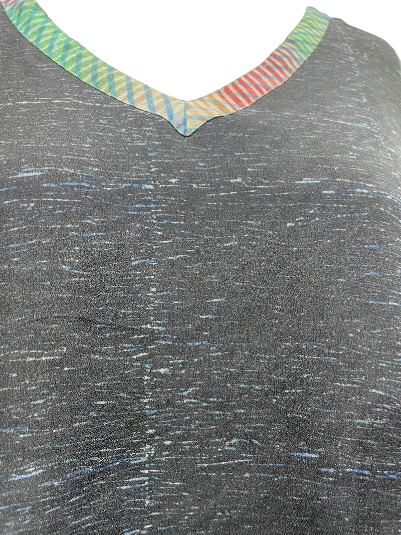 PRC2156 Garnet Pitta Pure Silk Long Tunic with Side Ties