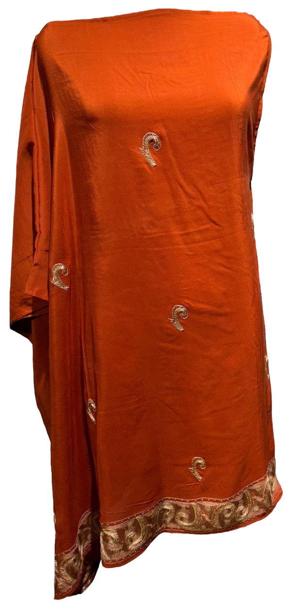 PRC3348 Ynez Johnston Pure Silk One Shoulder Dress