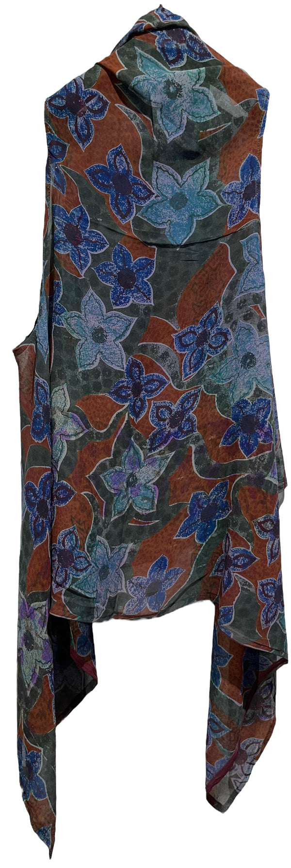 PRG2622 Dorothy Dehner Sheer Pure Silk Versatile Vest