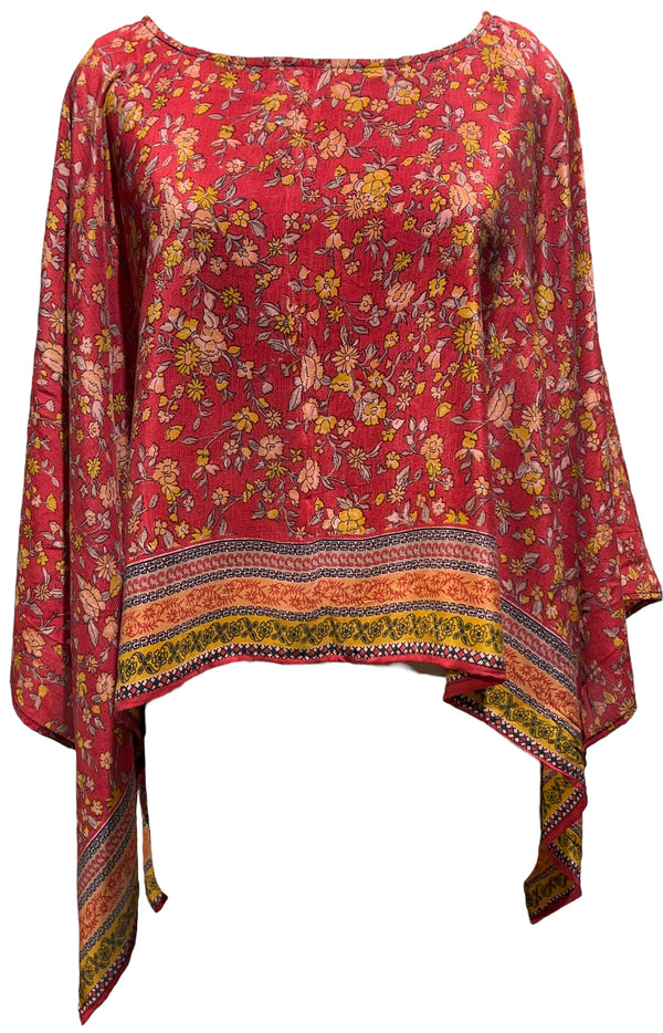 PRC3130 Lorna SimpsonPure Silk Capelet Poncho