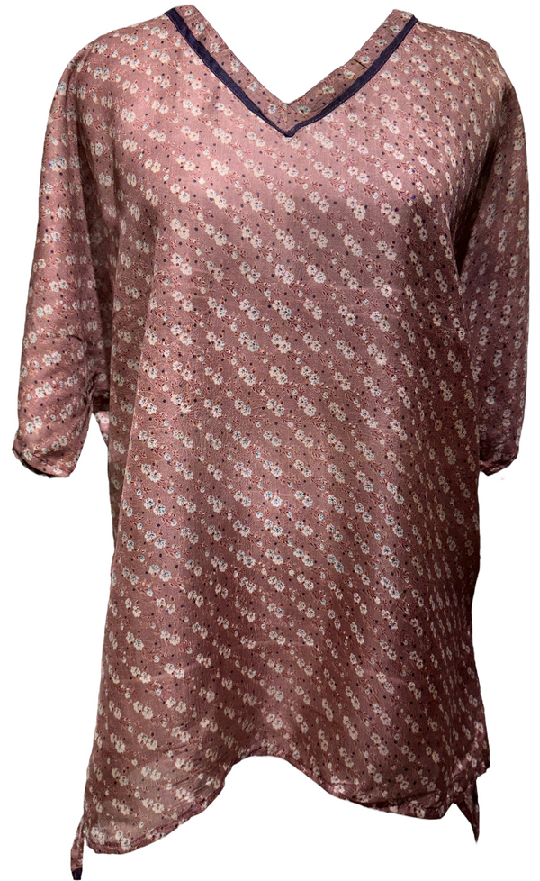 Ellen Thesleff Pure Silk Long Tunic with Side Ties