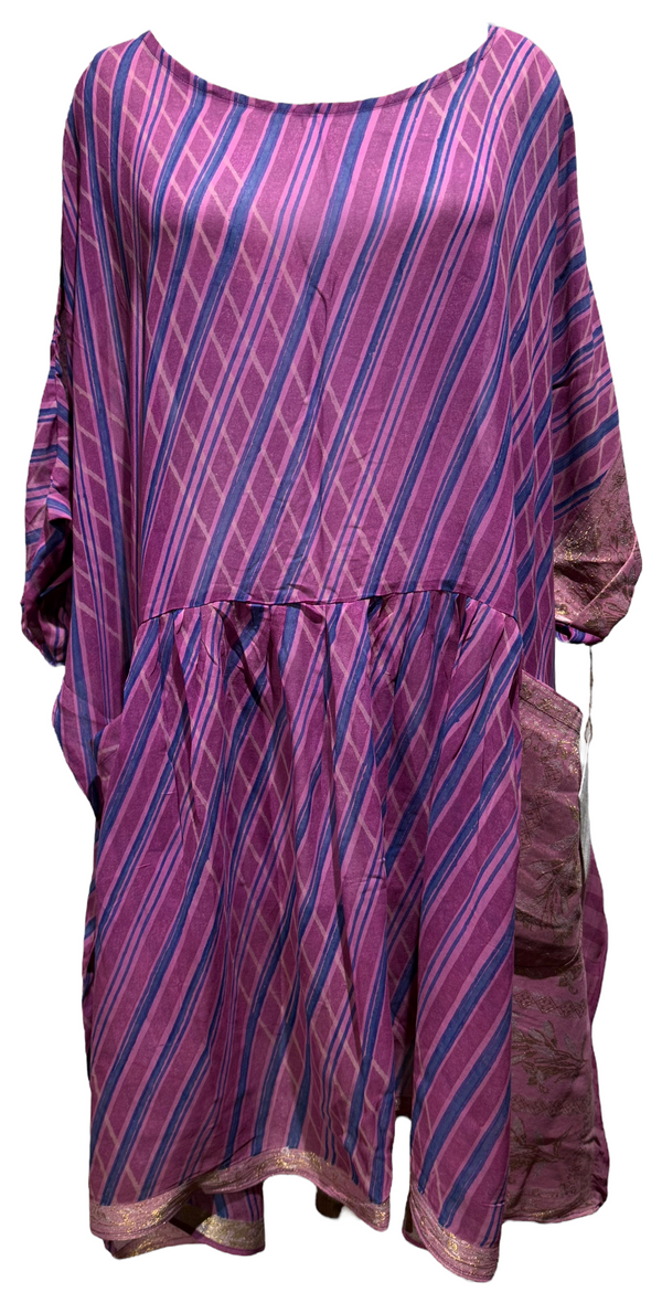 Dorothea Tanning Sheer Pure Silk Boxy Babydoll Dress