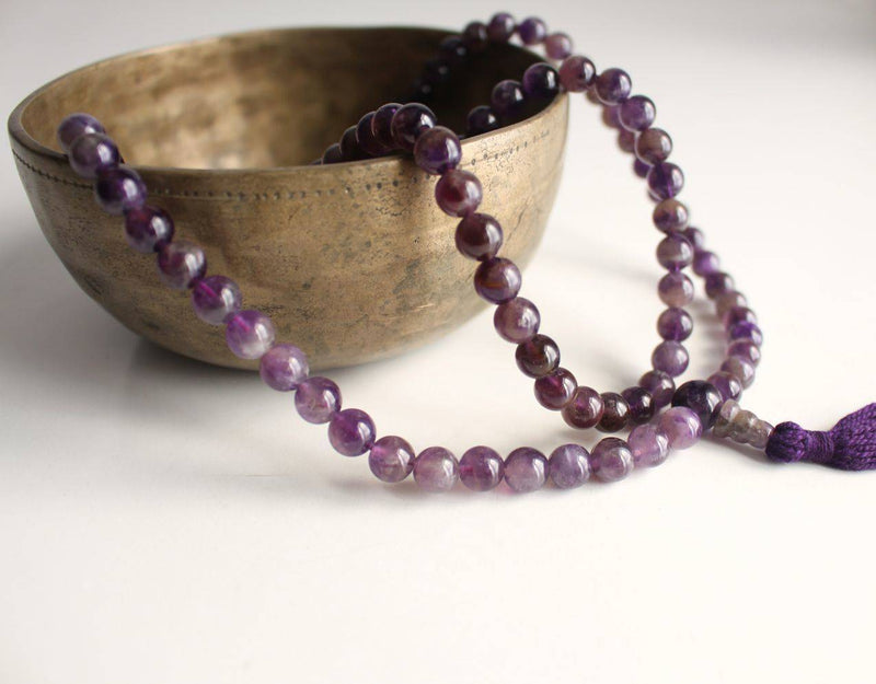 Amethyst Gemstone Meditation Mala