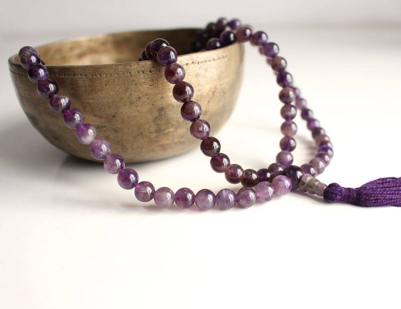 Amethyst Gemstone Meditation Mala