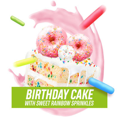 REAL VEGAN AMINO PLUS - BIRHDAY CAKE WITH SPRINKLES!