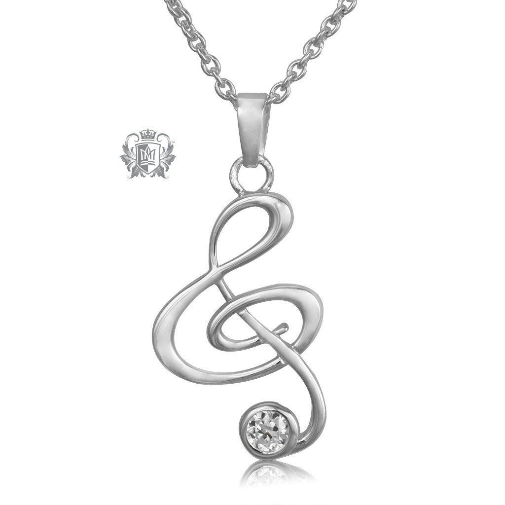 treble clef pendant