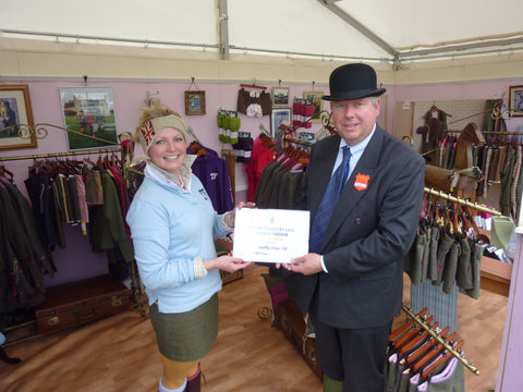 Receiving our Award at the Hertfordshire County Show!