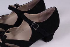 1930'er / 1940'er vintage style sandaler i ruskind - Ida