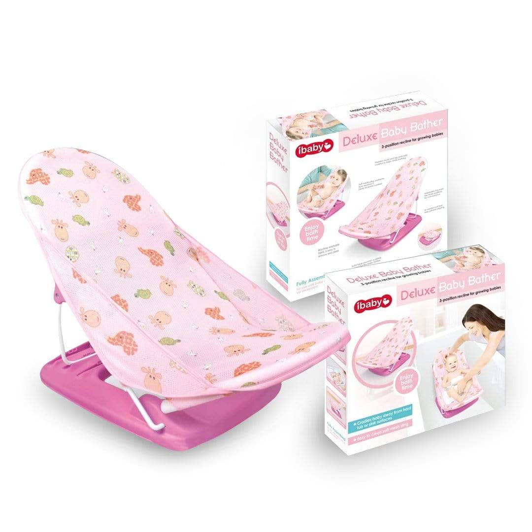 pink baby bath seat