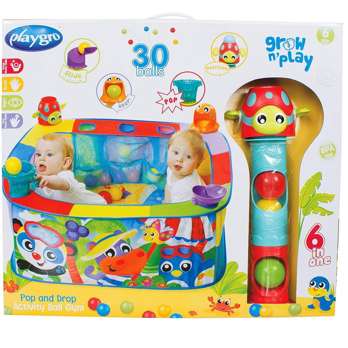 playgro pop and drop activity ball pit