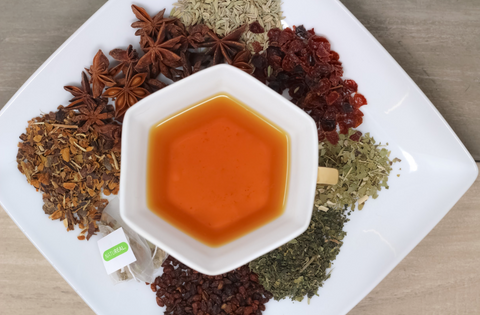 Herbal-tea-to-boost-energy-vitality-naturally- natureal-revert-rosehip-yerba-mate